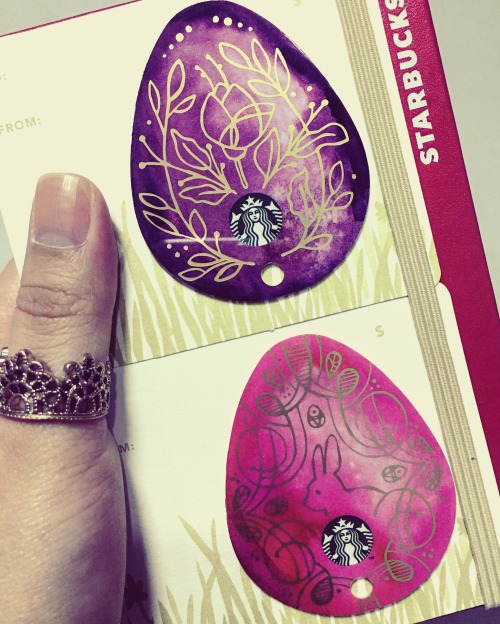 new starbucks cards in my favorite colors!