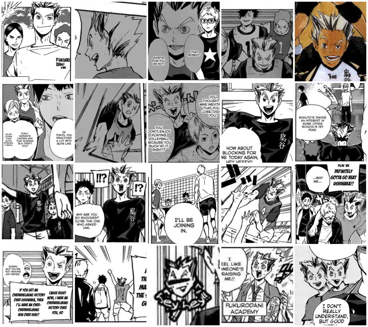 mausalen:  I fucking did it, 243 panels in total Bokuto’s appearances in the manga.
