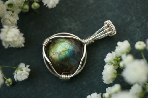 Labradorite pendants with sterling silver handmade my me.Available at my Etsy Shop - Sedna 90377