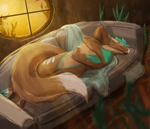 sometimes youve just gotta draw your fursona chilling n thats just how it is