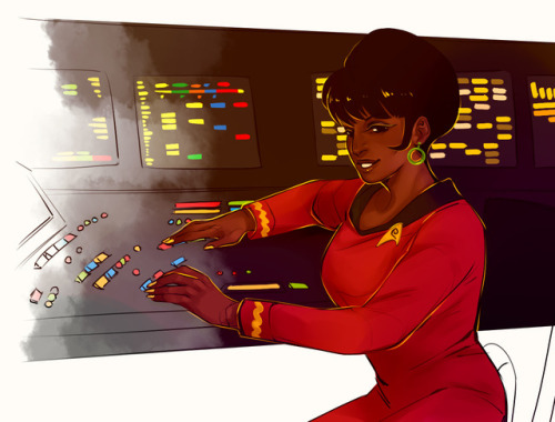 trashyscarface:An Uhura commission for a Trek blog dedicated to art, writing, and mental health! (x)