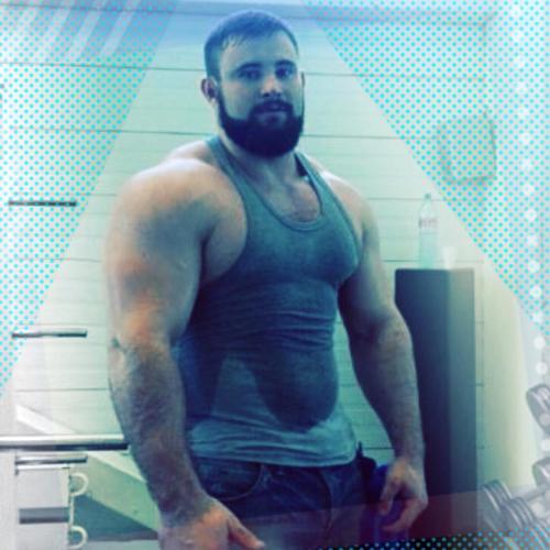 Rhapsody in blue #beefandfuzz #beardedmen #beardedgay #hairymuscle #gaybear #gay #gayswithbeards #in