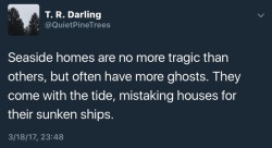 quietpinetrees:“Seaside homes are no more
