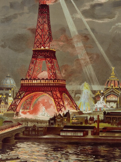 George Garen, Embrasement de la Tour Eiffel (detail)