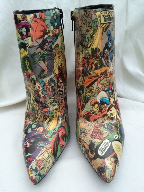 SIZE 8 ½ AVENGERS BOOTSON SALE NOWBe ready to kick evil right in its shiny groin-plate in the