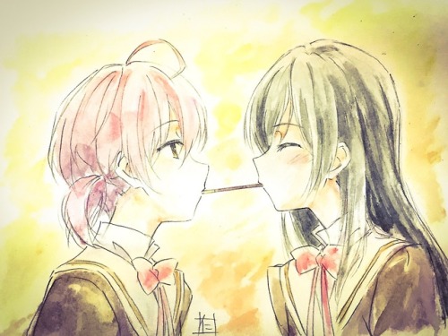 ✧･ﾟ: *✧ Pocky with Senpai ✧ *:･ﾟ✧♡ Characters ♡ : Yuu Koito ♥ Touko Nanami♢ Anime ♢ : Yagate Kimi ni