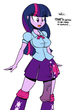 needs-more-butts:reisartjunk:Twi with a horsedong.I’m