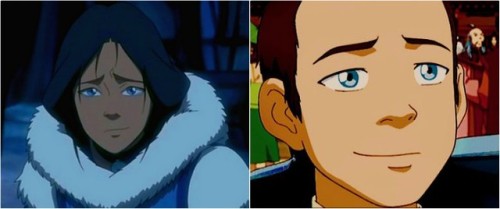 incorrectatla: courierhawk: facial comparison: Sokka &amp; Kya (since I’ve never seen them