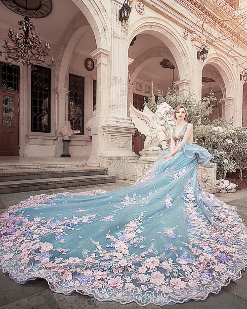 inkxlenses:Dreamy Floral Gown (Bella by 凱瑟琳婚紗攝影 Cathering Wedding)