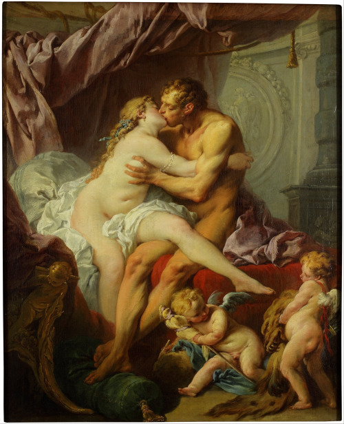 ratak-monodosico:  François Boucher, Hercules and Omphale, c 1730.  