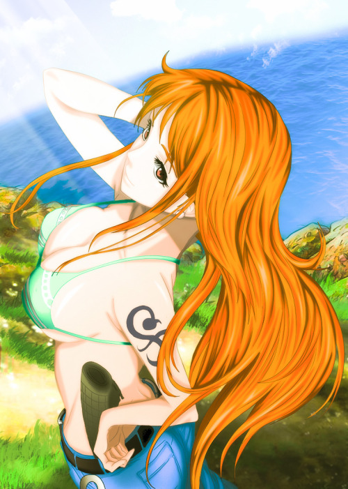 rule34andstuff:  Fictional Characters I would “wreck”(provided they were non-fictional): Nami(One Piece). Set III.