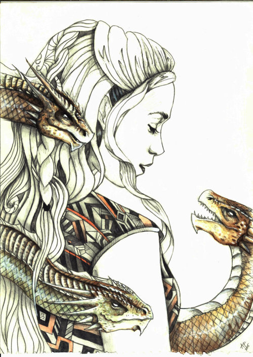 nobodysuspectsthebutterfly: bakinginthebatcave: Daenerys Targaryen by Ancha-Snow1