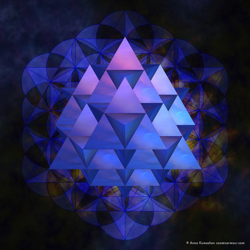 64 Tetrahedron Grid - cosmicarmour.com