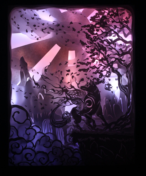 archiemcphee:The Department of Phenomenal Papercraft loves these enchanting narrative Dreamboxes, pa