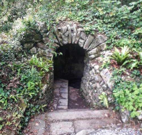 irisharchaeology:The verdant remains of St Brendan’s holy well in Birr, Co Offaly