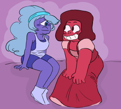 robooboe:  art ship exchange with top-gem! (also a outfit swap lmao) 