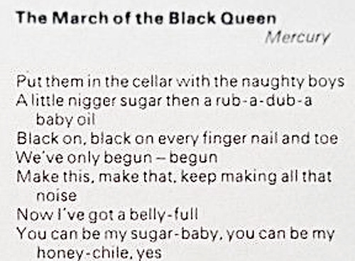 i just read that the march of the black queen - Freddie Mercury