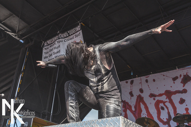 mitch-luckers-dimples:  Chris Motionless of Motionless in White at Vans Warped Tour