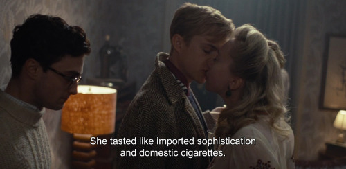 anamorphosis-and-isolate: ― Kill Your Darlings (2013)“She tasted like imported sophistication 