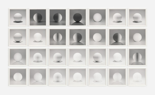  Sol LeWitt, A sphere lit from the top, four sides, and all their combinations, 2004 