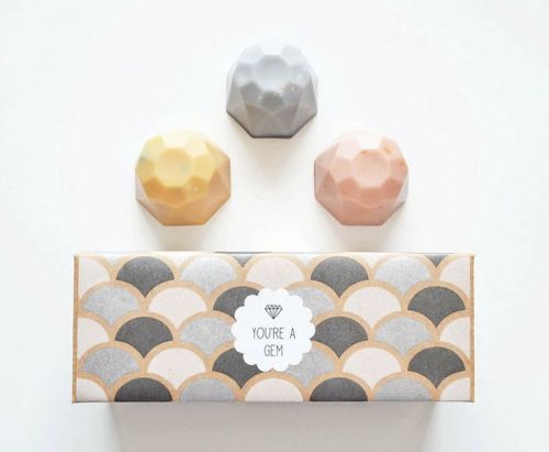 Delicious looking pastel gem soaps by Vice & Velvet