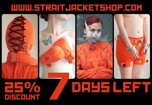 Only 7 more days of our Red October sale! https://www.etsy.com/shop/StraitJacketShop