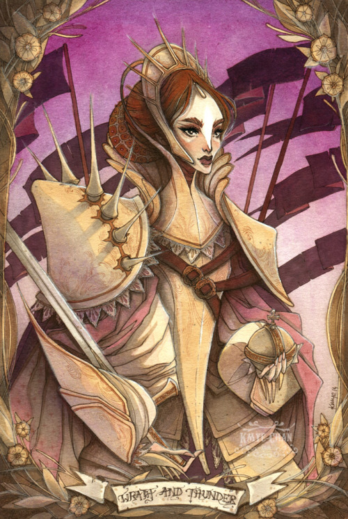 kmyechan:Wrath and Thunder | 2014Inspired by Elizabeth I of England’s coronation portrait.