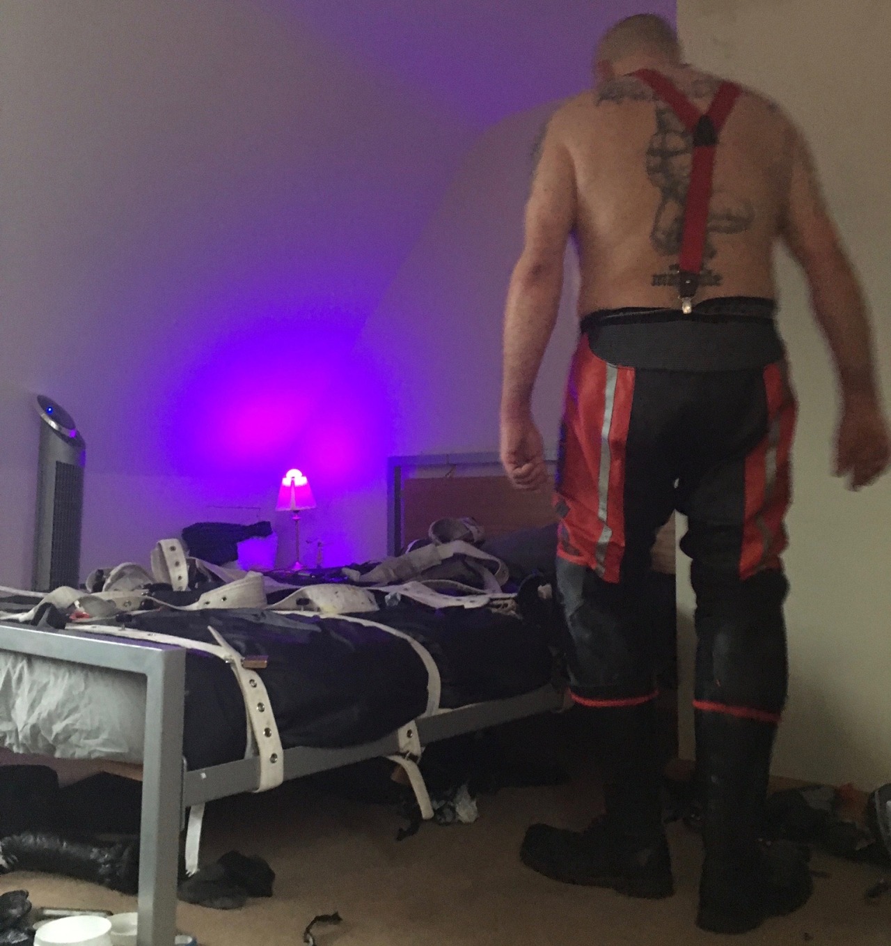 richardhandcuffhill:  ….nothing hornier than being strapped down and plugged/diapered