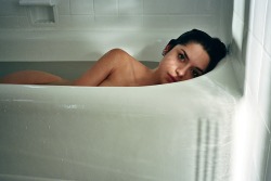 creativerehab:  Adria in a Santa Monica bath. Lo-res 35mm film scan. 