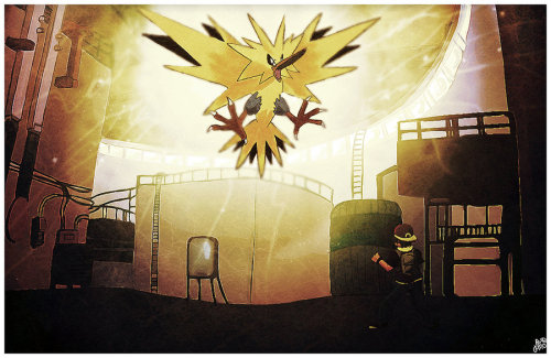 alternative-pokemon-art:  Artist Zapdos in the power plant by request. 