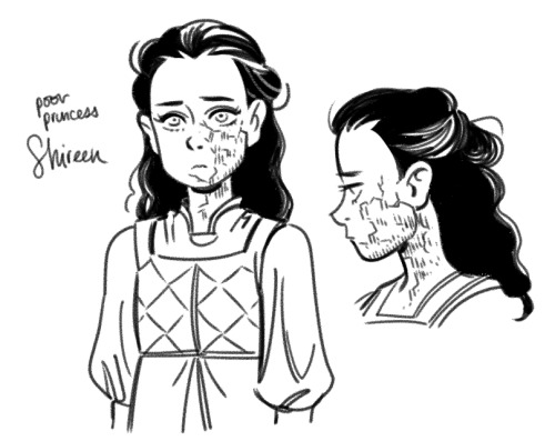 ghostgreen: I started reading A Clash Of Kings! Here’s some drawings from the prologue <3