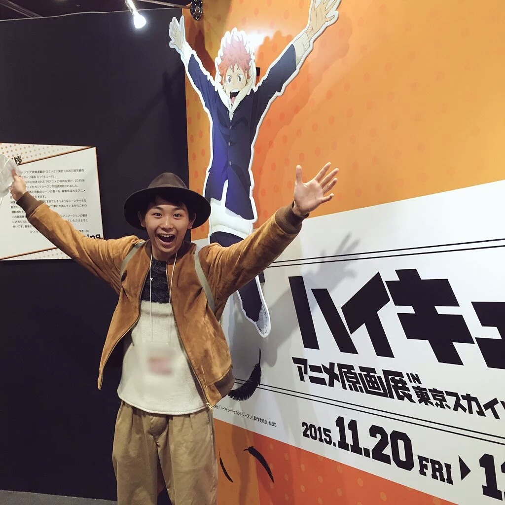 @suga_kenta1019Today,I went to play in theÂ ã€ŽHaikyuu!! Anime Exhibitionã€!Behind