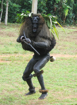 ukpuru:Ekpo masquerader, Nturi, Akwa Ibom State, Nigeria. Eli Bentor, 2005.