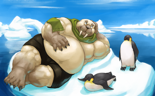 Another one of the suggestions~! Suggestion was asking for walrus so here is a pudgy walrus Ralph, d