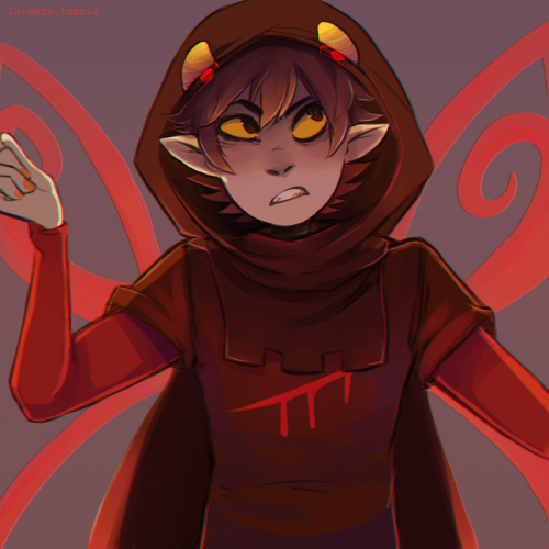 so I noticed I’ve never drawn Karkat in god tier before :^)