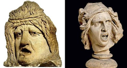 Larva (bad-dead gallo roman spirit) corner mask-François Rude / the spirit of homeland “La