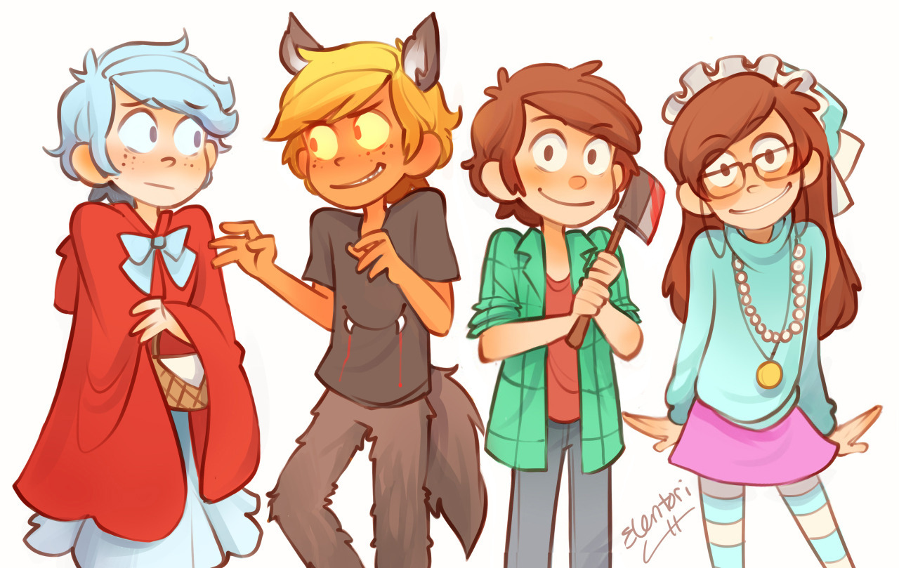 elentori-art:  Happy  Summerween everyone!! The theme’s Little Red Riding Hood
