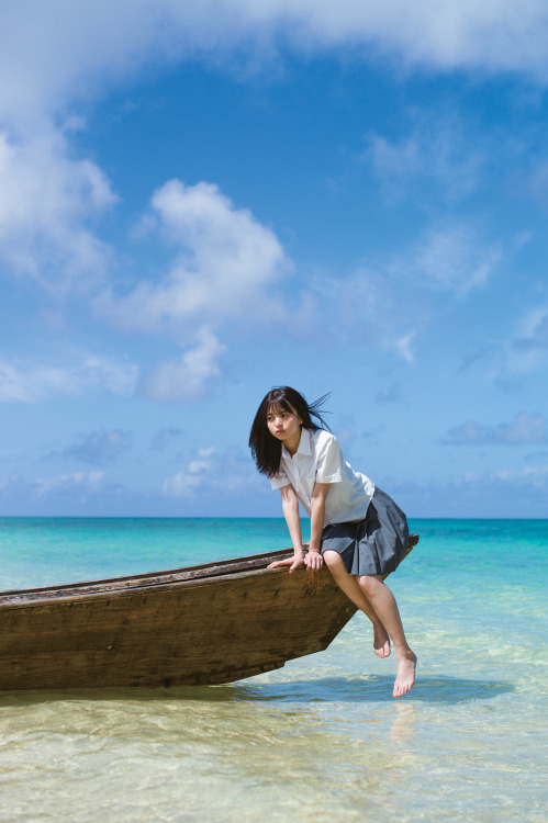46pic:    Asuka Saito 1st Photobook “ Shiosai (The Sound of Waves) ”  via modelpress