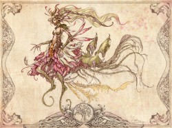 starcrossed-spirit:  Floral faerie by muju on deviantart 