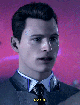 likeawitcher:Connor + Got iti always liked how despite Hank hating all the androids he still orders 