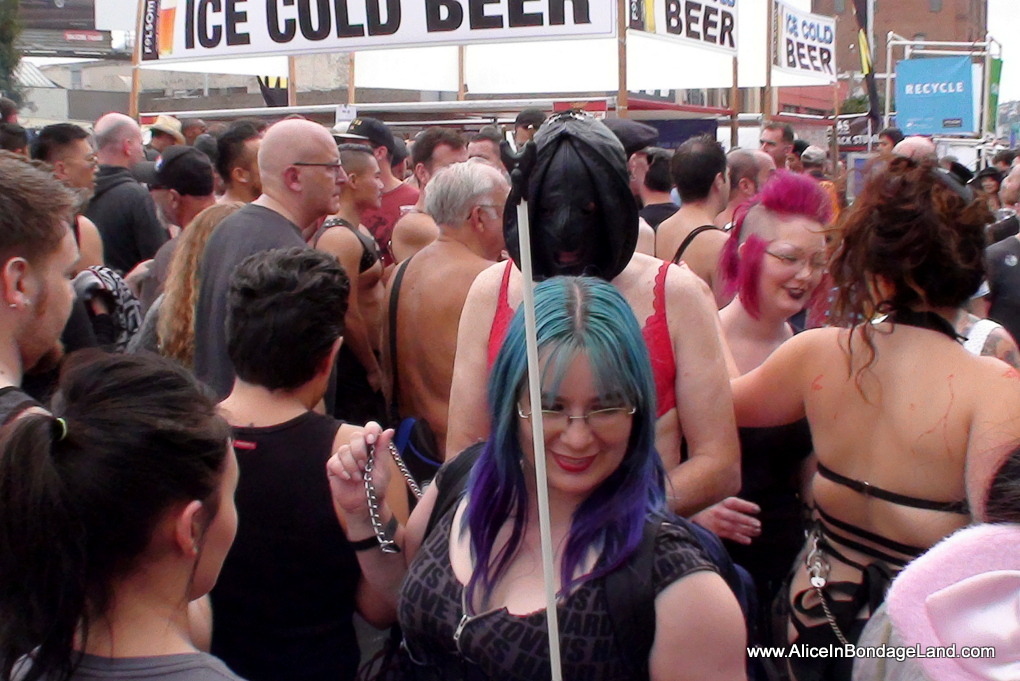 mistressaliceinbondageland: How many thousands of people saw our scene at Folsom