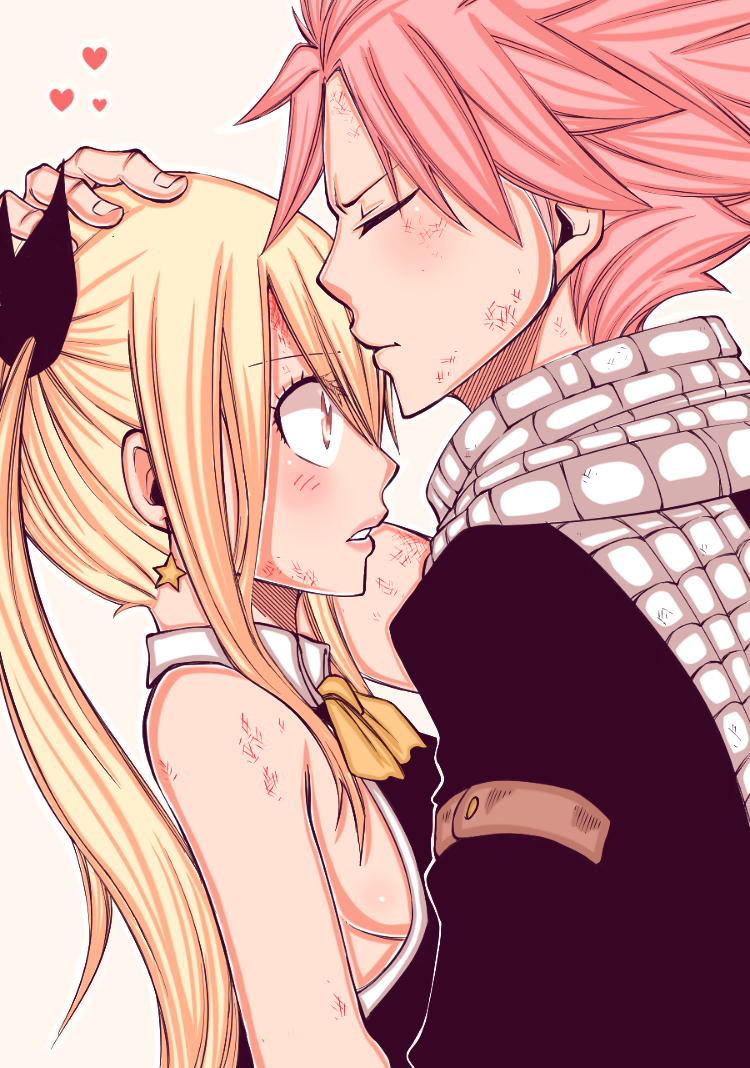 lucymadoschi:  Nalu and Gruvia ❄️🔥Beautiful art by @keiid ❣️