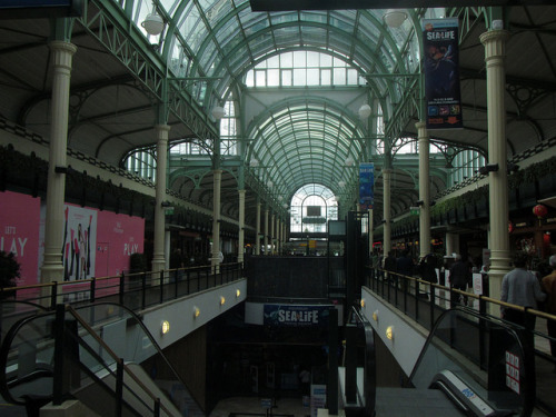 Art nouveau architecture at Val d’Europe.Marne-la-Vallée, France.