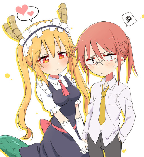 ✧･ﾟ: *✧ Tsun and Dere ✧ *:･ﾟ✧♡  Characters ♡ : Tohru ♥ Kobayashi♢  Anime ♢ : Kobayashi-san Chi no Ma