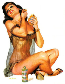 vintage-pinup-girls:  Vintage pinup girl by Al Moore.