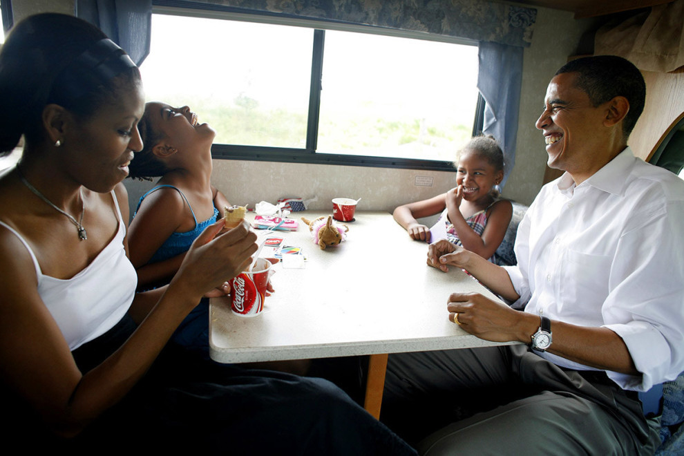 redoak14:  The results of what Dr. King fought for. We’ll miss you President Obama.
