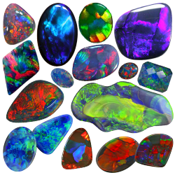 jollyrogers777:  tenaflyviper:  18 Various Kinds of Opals   When most people think of an opal, they might think of a milky-colored stone containing a rainbow of stripes or flecks inside it.  What many people don’t know is that they are incredibly