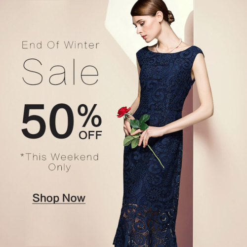 50% OFF End of Winter Sale (2.22-2.24)bit.ly/2SjW9gm