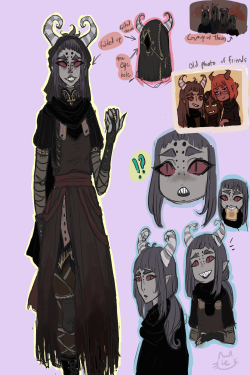 lucalechatteart:  sketches of a random demon, bigge teeth, loves toast (even nicknamed her girlfriend “toast”), chatting with friends, knitting scarves, and fighting lol.. One of the members of a demon organization founded to protect vampires (the