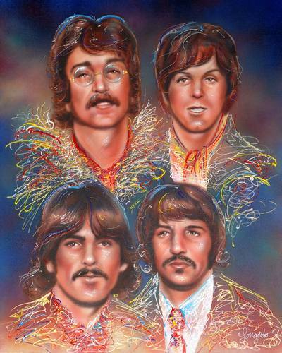 art-now-usa: The Beatles, Gary LongordoOriginal Painting of The Beatleswww.saatchiart.com/ar